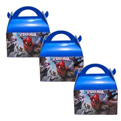 GENERICO - Cajas para Dulces o Sorpresa Spiderman 12 unidades