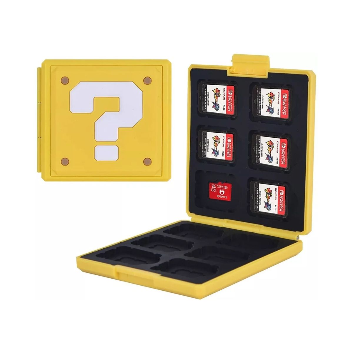 GENERICO - Caja Portajuegos Nintendo Switch Signo Mario Para 12 Juegos