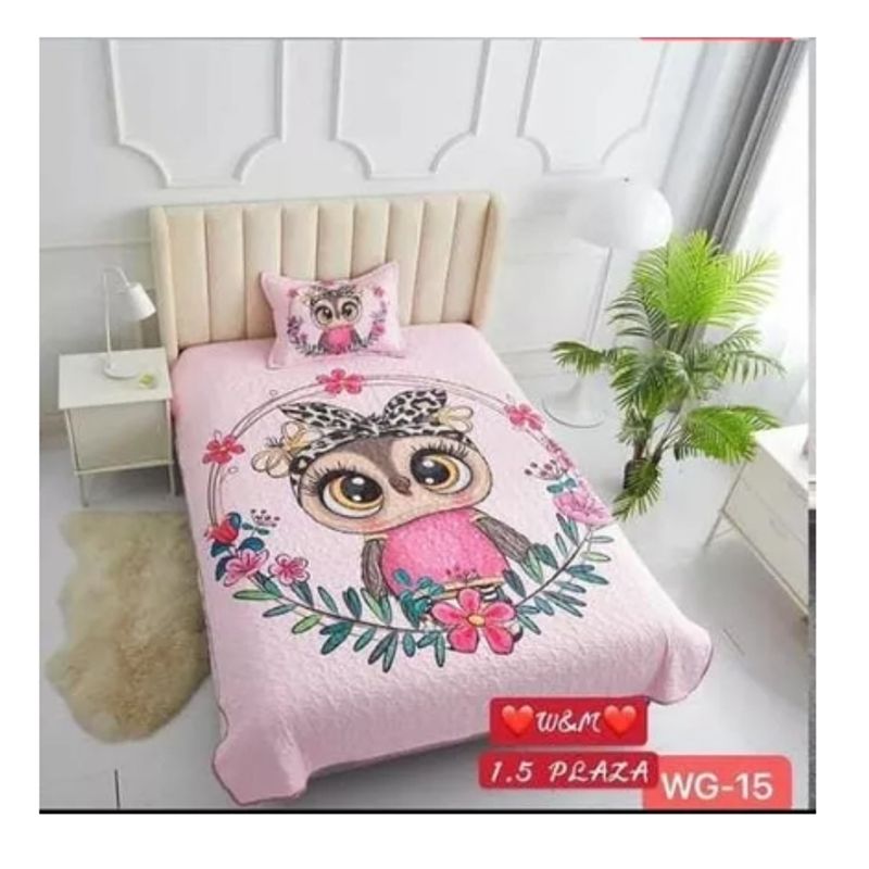 GENERICO - Hermoso Cubre Cama Plaza Y Media De Verano