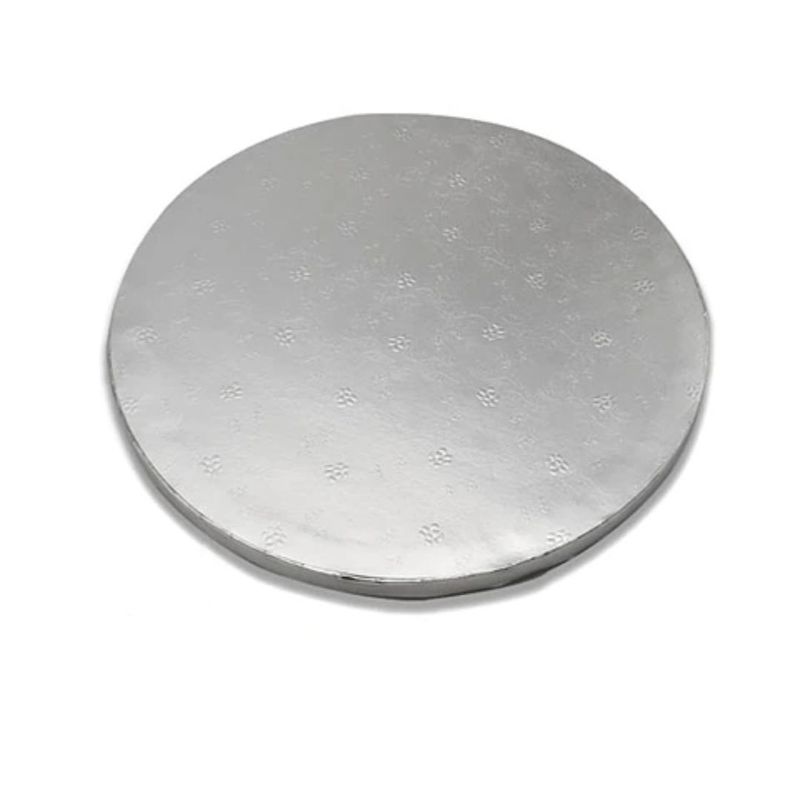 GENERICO - Base Para Torta Redonda Plateada 40cm