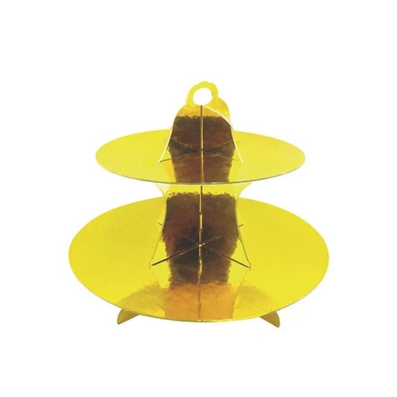 GENERICO - Base Cupcake Doble Oro 27cm