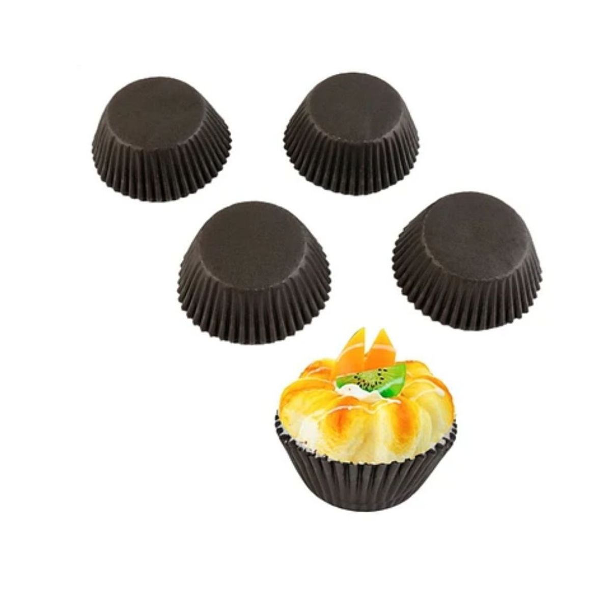 GENERICO - Capacillos Color Negro 100pcs