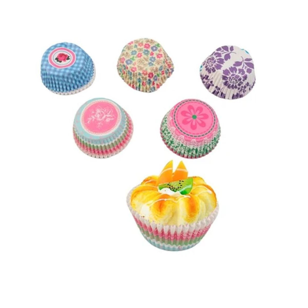 GENERICO - Capacillos Flores 120pcs 11cm