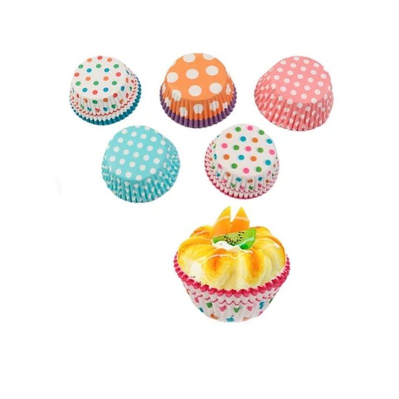 GENERICO - Capacillos Polka 120pcs 11cm