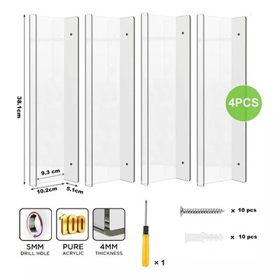 Imagen 2 del producto 4 Repisas Flotantes Estantes Flotantes De Acrílico