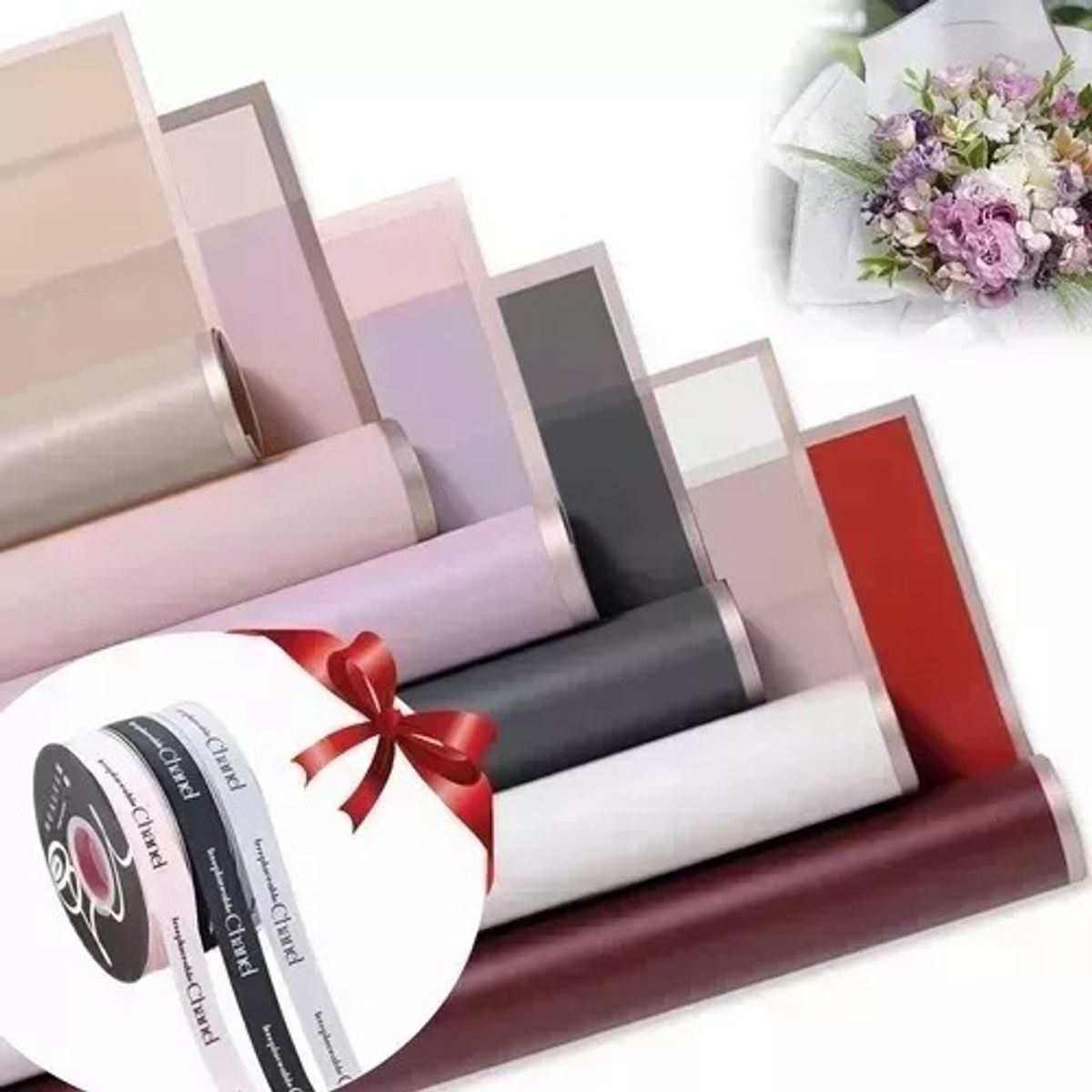 TNAKIEX - 120 Pzs De Flores De Papel Cerámico Coreano Para Decoració
