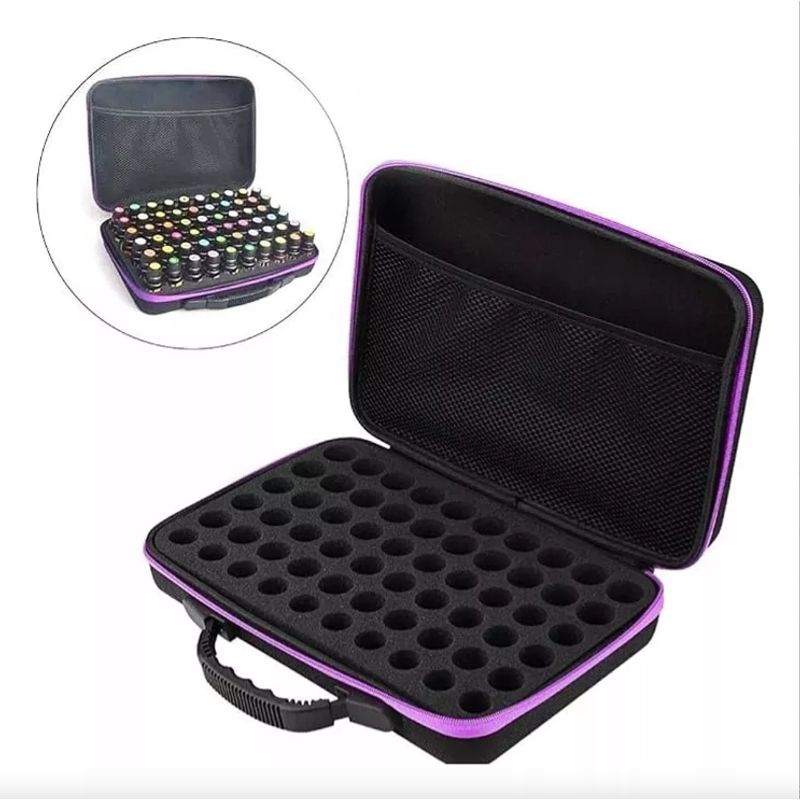TNAKIEX - Estuche Almacenamiento 60 Ranuras Eva Para Aceites Esenciale