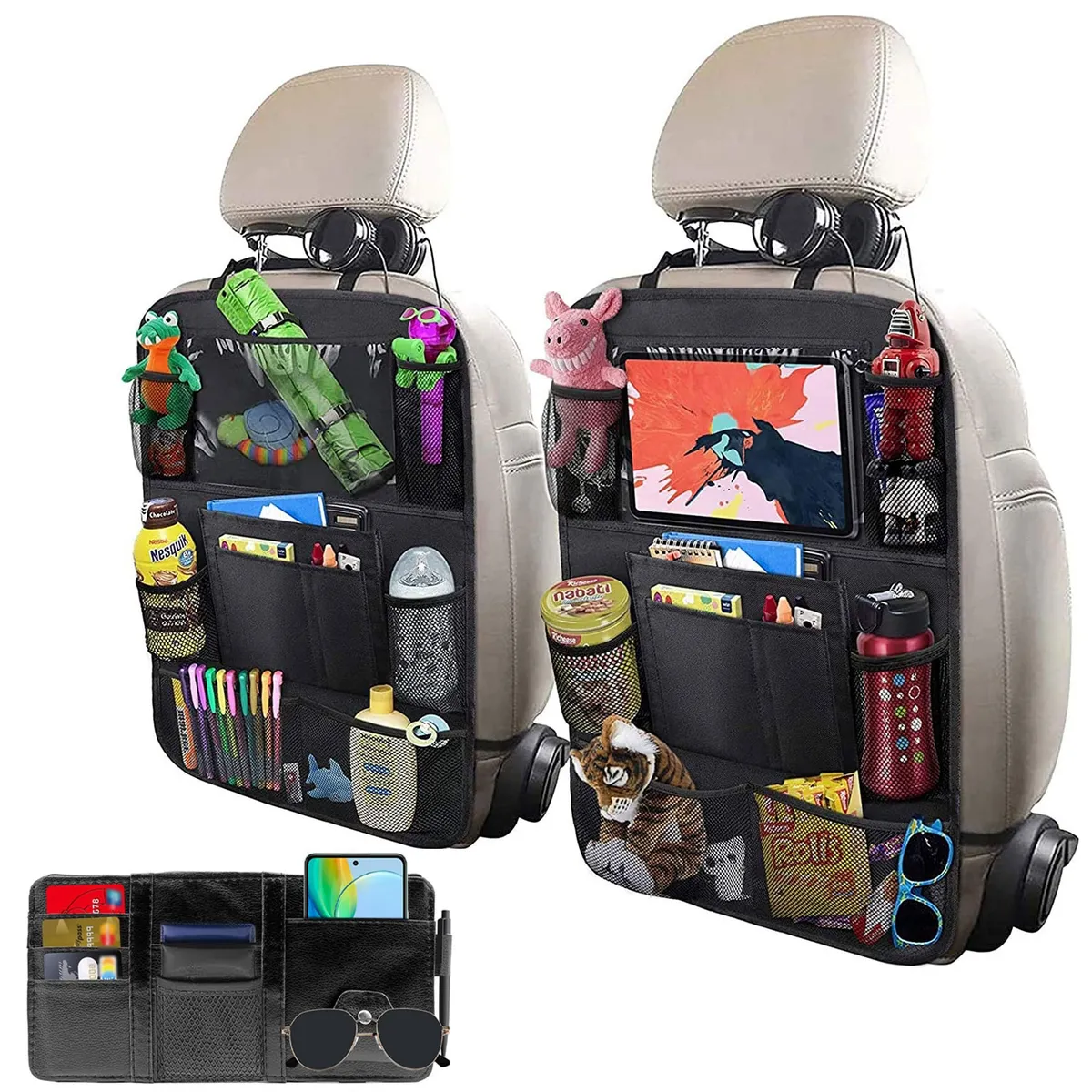 EVERSO - X3 Bolso Organizador Para Respaldo Asiento Trasero De Auto