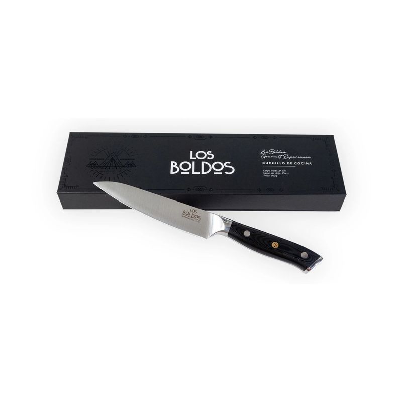 LOS BOLDOS - Cuchillo Carnicero Acero Aleman Los Boldos Cocina Damasco