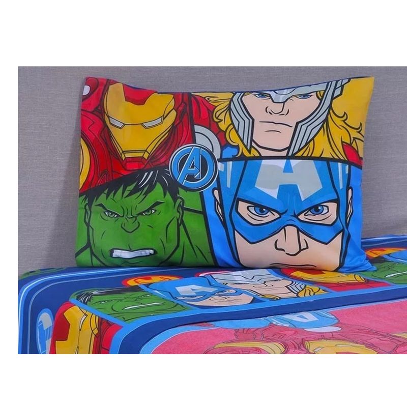 MASHINI - Juego De Sabanas 1.5 Plaza Infantil Disney Marvel Mashini Avengers