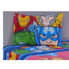 MASHINI - Juego De Sabanas 1.5 Plaza Infantil Disney Marvel Avengers