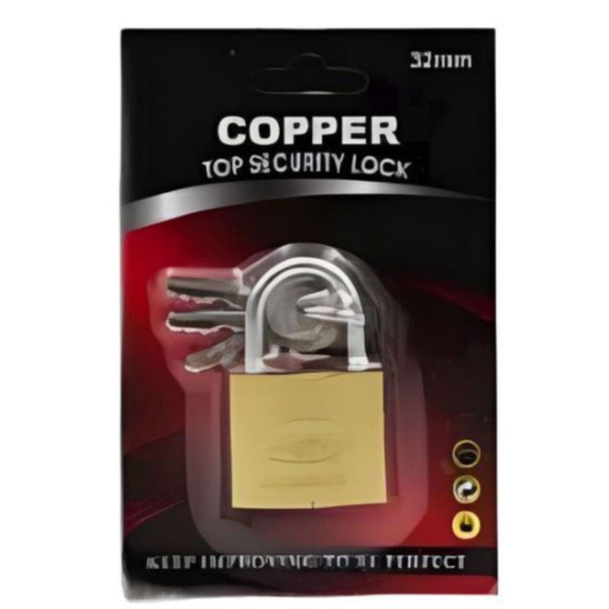OEM - CANDADO DE SEGURIDAD 32MM COPPER