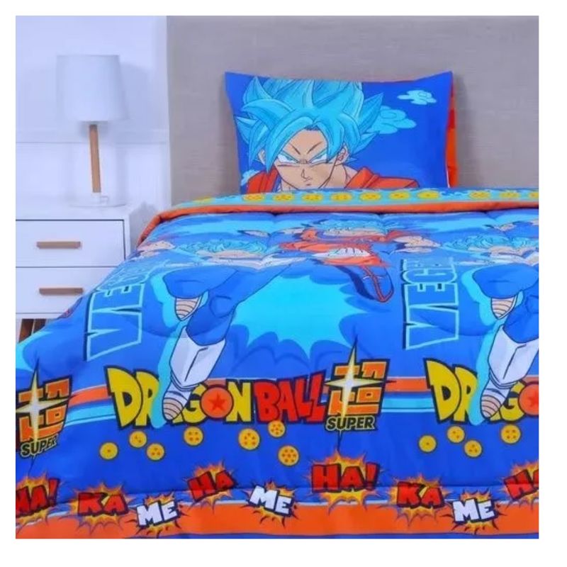 MASHINI - Plumón Infantil Disney Marvel Apto 1 PL Y 1.5 PL Dragon ball vegeta