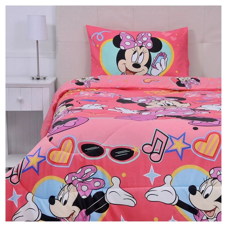 MASHINI - Plumón Infantil Disney Marvel Apto 1 PL Y 1.5 PL  Minnie Sweet niña