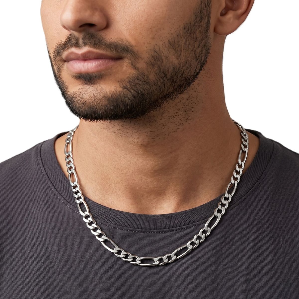 GENERICO - Cadena hombre grumet collar cadena grumete hombre acero quirurgico