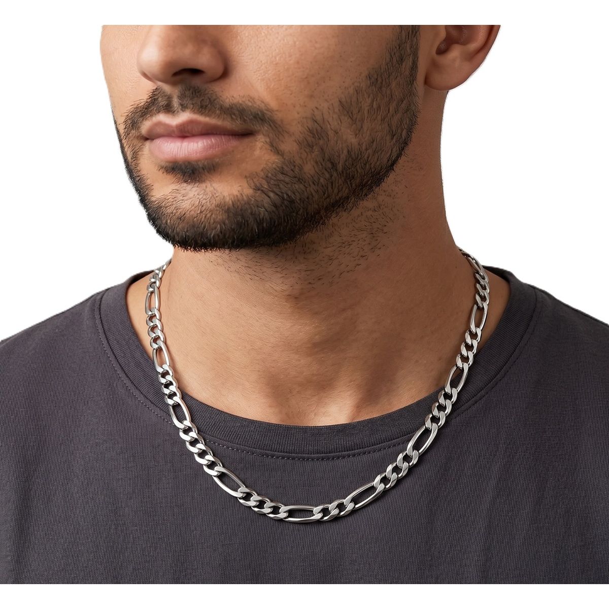 GENERICO - Cadena hombre grumet collar cadena grumete hombre acero quirurgico