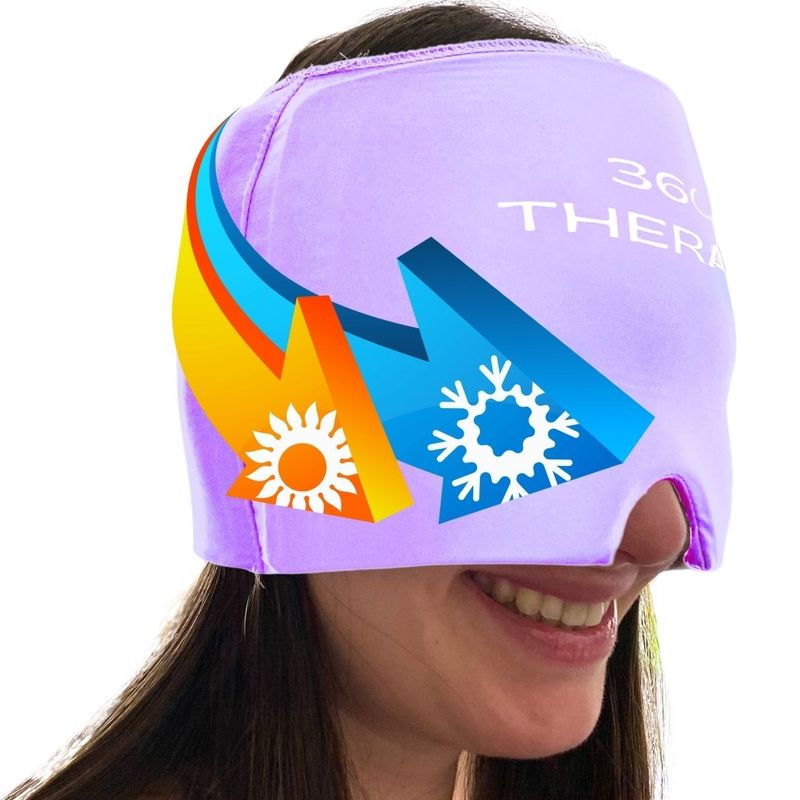 360 THERAPY - Gorro de Gel Sólido para Alivio de Migraña de 360º THERAPY® - Lila