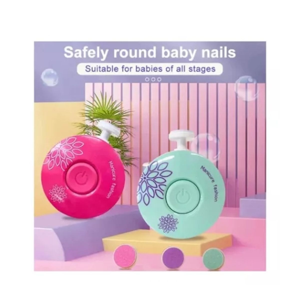 GENERICO - Corta Uñas Lima Eléctrica Para Bebes Niños Y Adultos