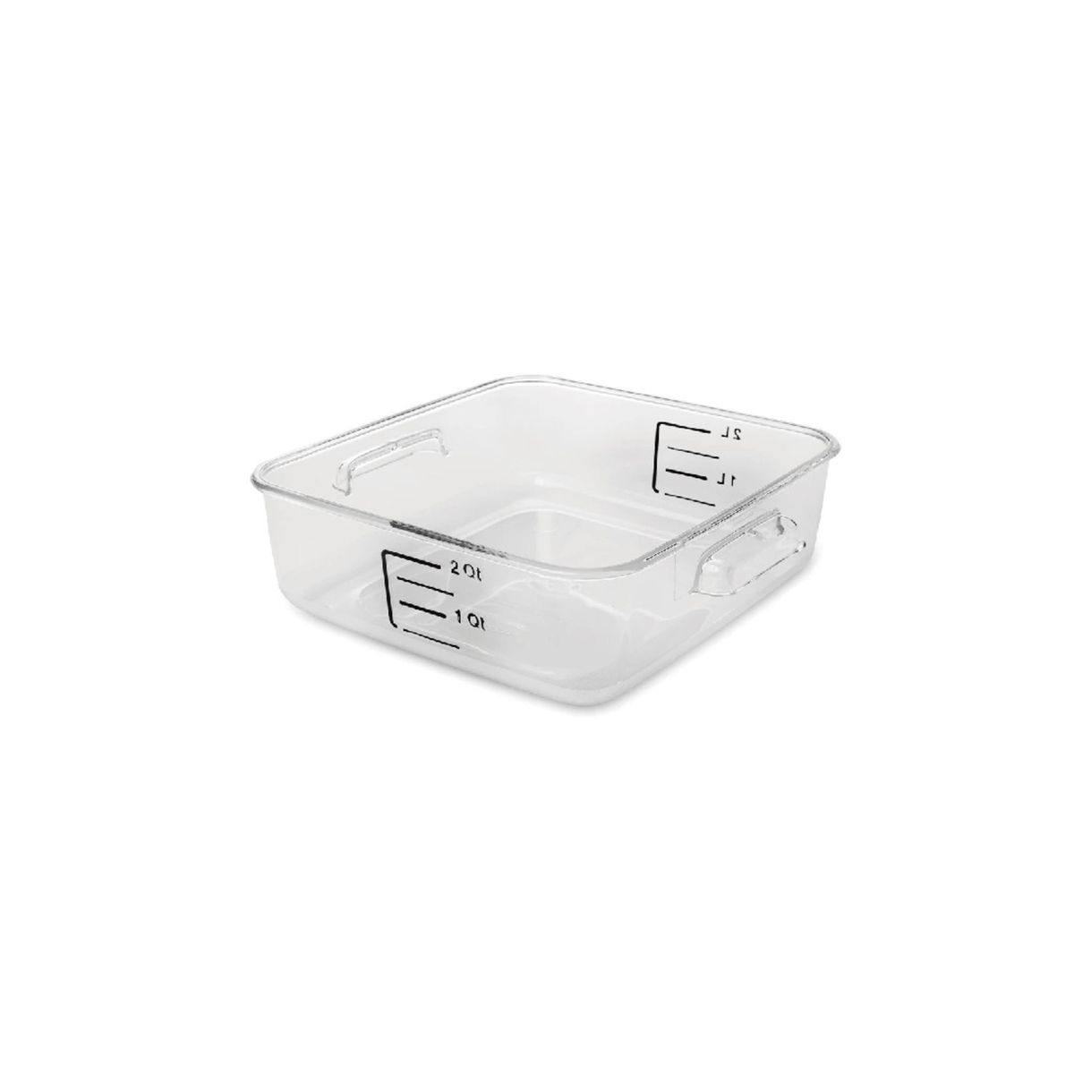 RUBBERMAID - Recipiente Cuadrado De 1.9 Litros Transparente. RUBBERMAID