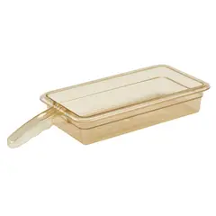 CAMBRO - RECIPIENTE ALTA TEMPERATURA 1/3 CON ASA COLOR AMBAR IMAHE