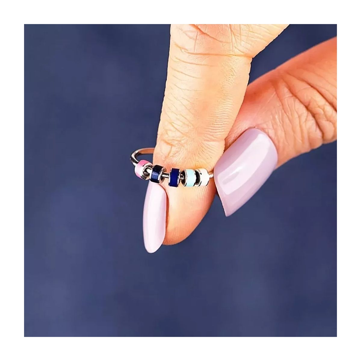 GENERICO - Pack 3 Anillo De Argollas Giratorias Antiestres Antiasiedad