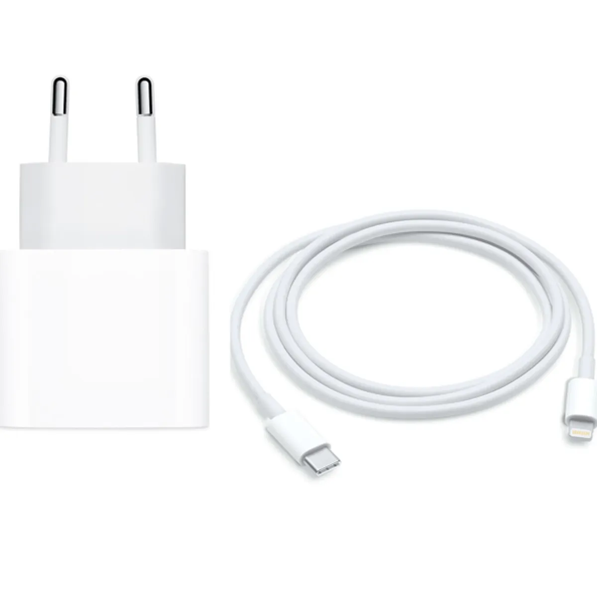 APPLE - Cargador Carga Rápida 20w Apple + Cable 1m Usb-c A Lightning Blanco