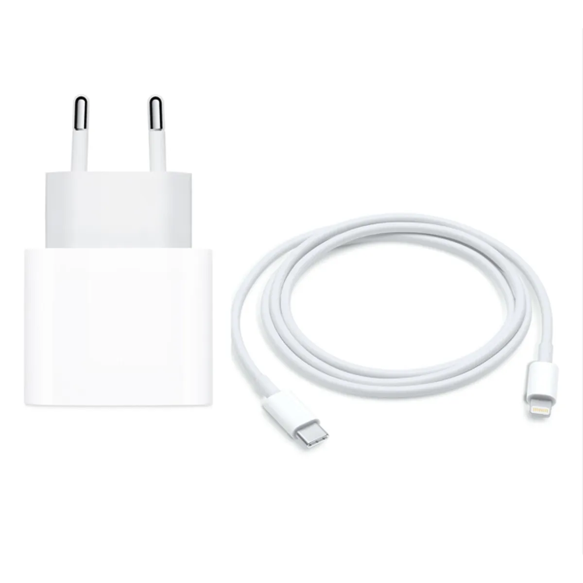 APPLE - Cargador Carga Rápida 20w Apple + Cable 1m Usb-c A Lightning Blanco