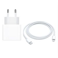 Cargador Carga Rápida 20w + Cable 1m Usb-c A Lightning Blanco
