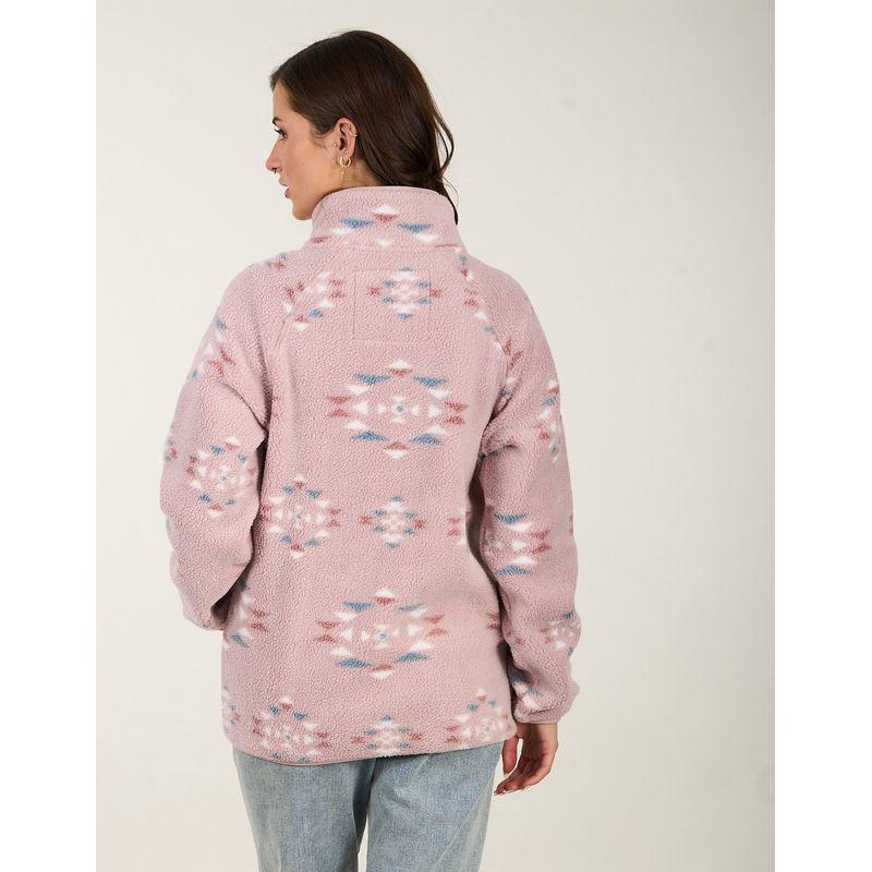 POLEMIC - Poleron Mujer Polar sherpa Mini Etnico Polemic