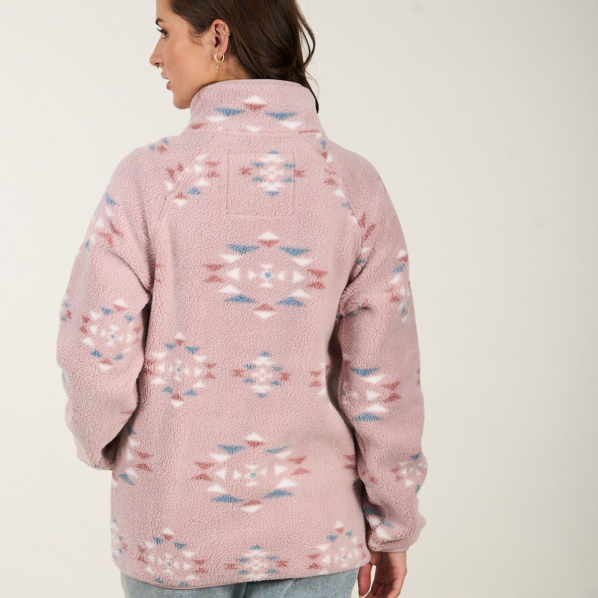 POLEMIC - Poleron Mujer Polar sherpa Mini Etnico Polemic