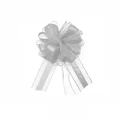 GENERICO - Cinta Lazo Para Regalo 3cm Plata