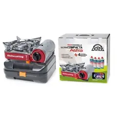 DOITE - Cocinilla Portátil Astra + 4 Gas 227gr