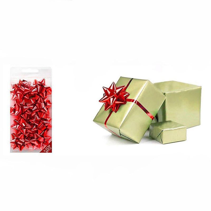 GENERICO - Lazo De Regalo Rojo 45mm 8pcs