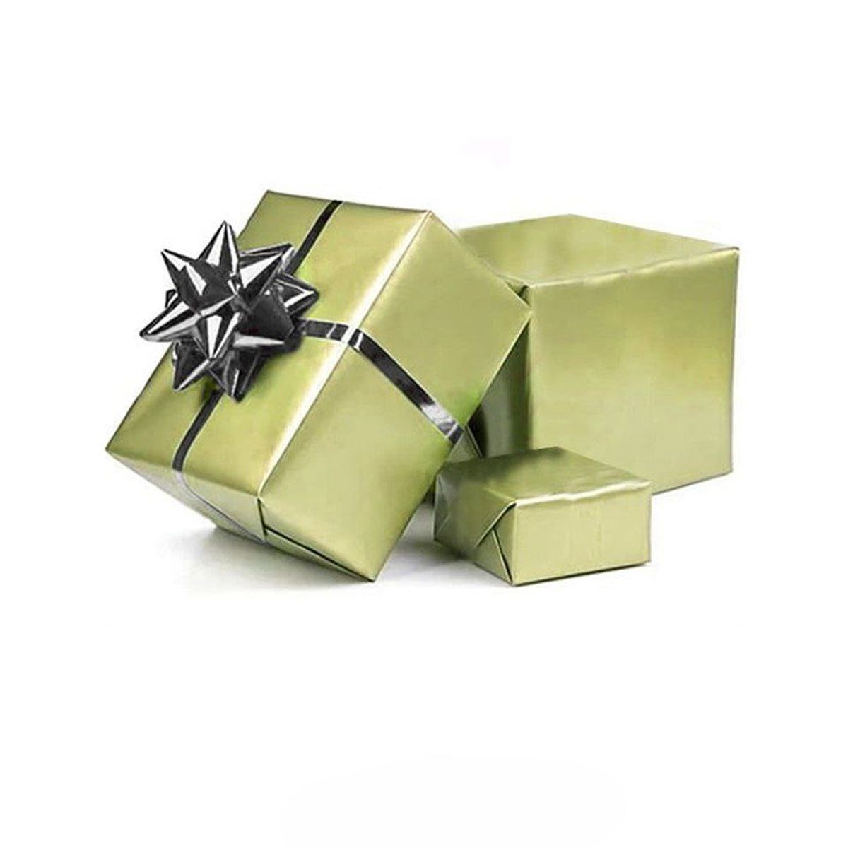 GENERICO - Lazo De Regalo Plateado 6cm 6pcs