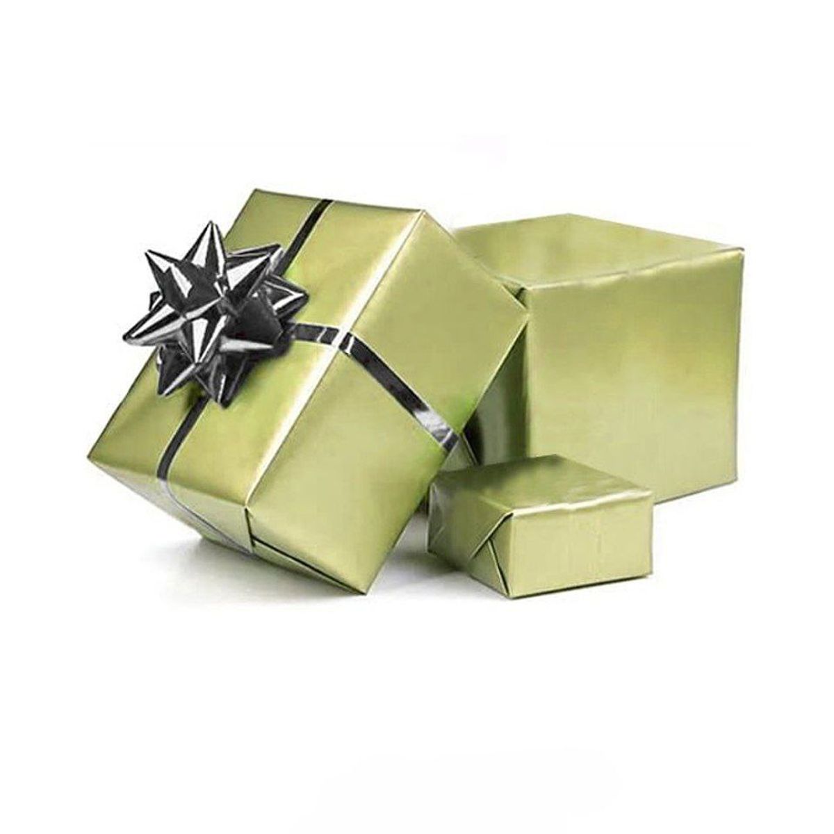 GENERICO - Lazo De Regalo Plateado 7cm 4pcs