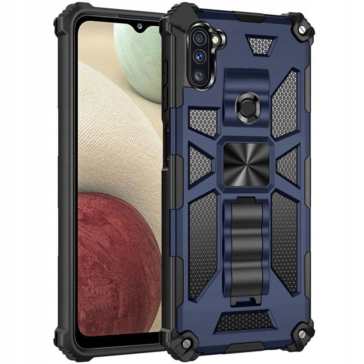 GENERICO - Carcasa para Samsung A11 Antigolpe Reforzada Color Azul