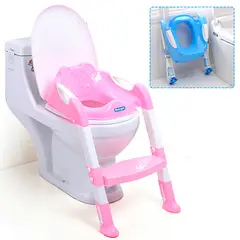 BEBEGLO - Asiento Wc Con Escalón Rs-17860 Rosado