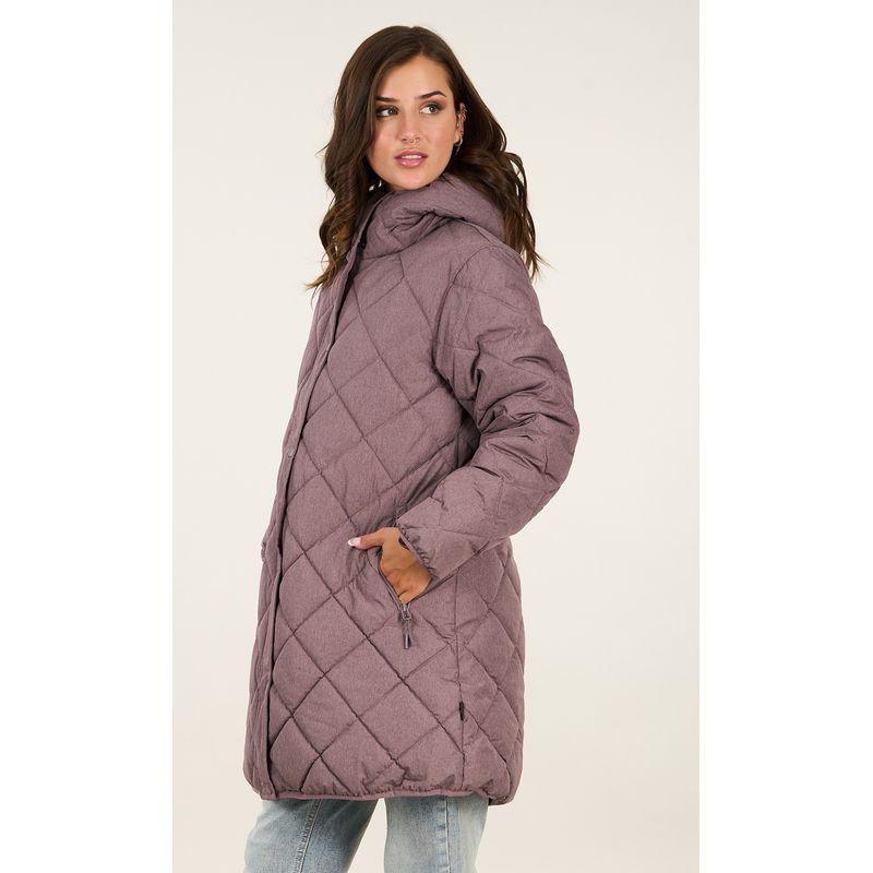 POLEMIC - Parka Larga mujer Acolchado rombos Polemic