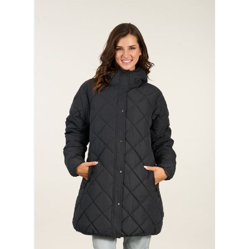 POLEMIC - Parka Larga mujer Acolchado rombos Polemic