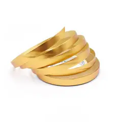 GENERICO - Cinta Metalizada Dorada Mate De 5mm x 10m 6pcs