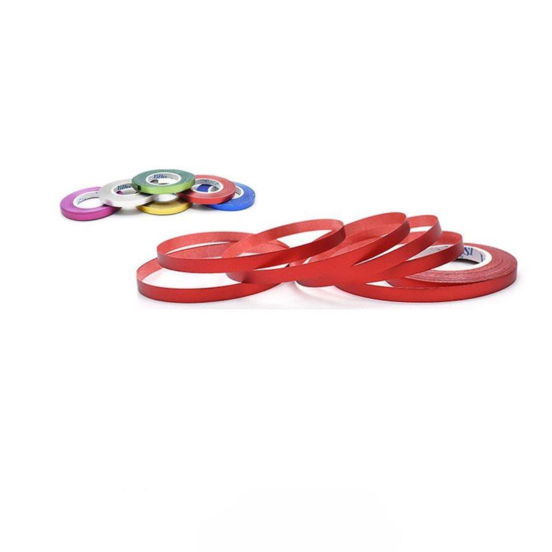 GENERICO - Cinta Metalizada Mate De 5mm x 10m 6pcs Colores Surtidos