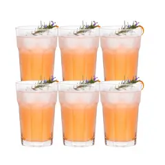 ALLEGRA - Set 6 Vasos Vidrio Bebida 437Ml Chicago
