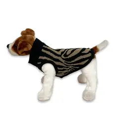KIMBAPETS - CHALECO PERRO - CEBRA NEGRO CAFÉ TALLA S