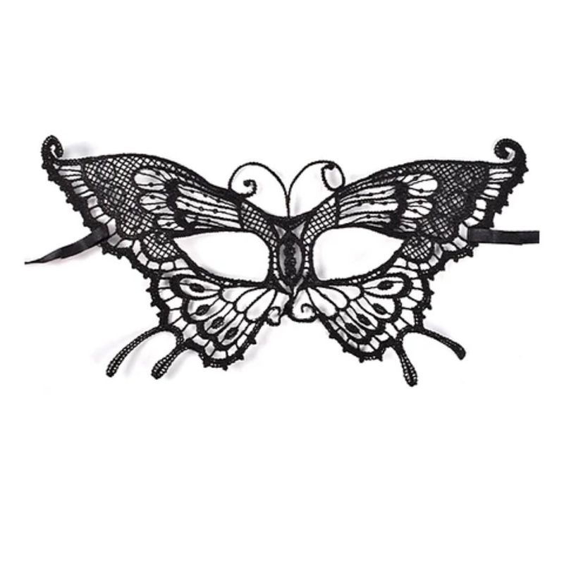 GENERICO - Antifaz De Mariposa 22x​10cm Negro