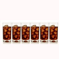 Set 6 Vasos Altos Modelo Manhatan de 450mL Agua Tragos Jugos