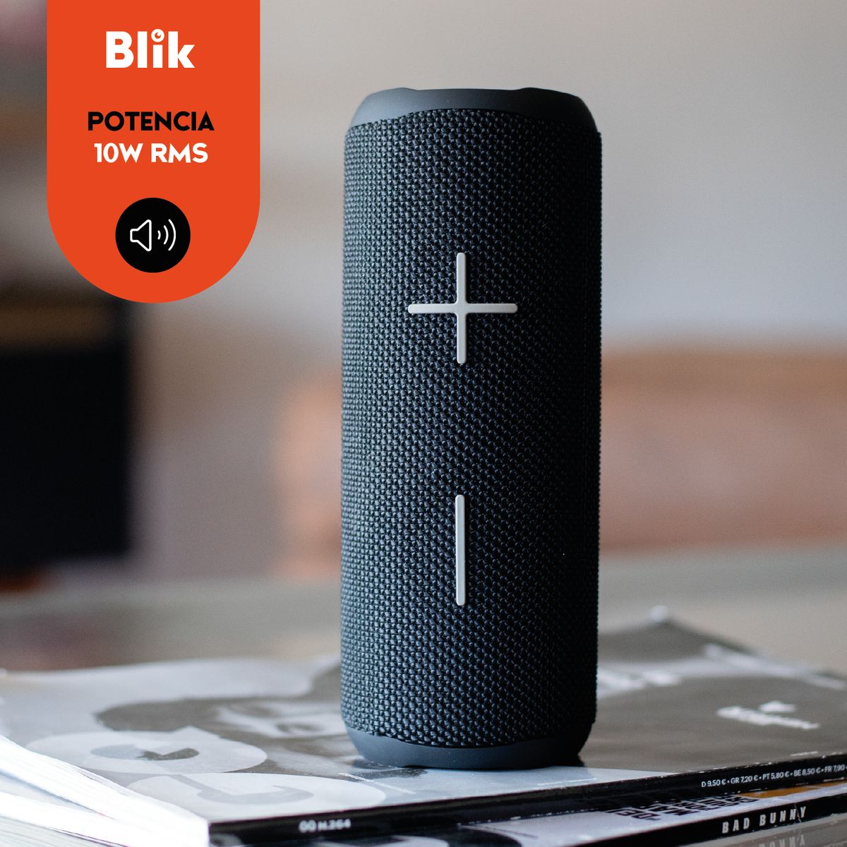 BLIK - Parlante Bluetooth Portátil Blik HypeGo Negro