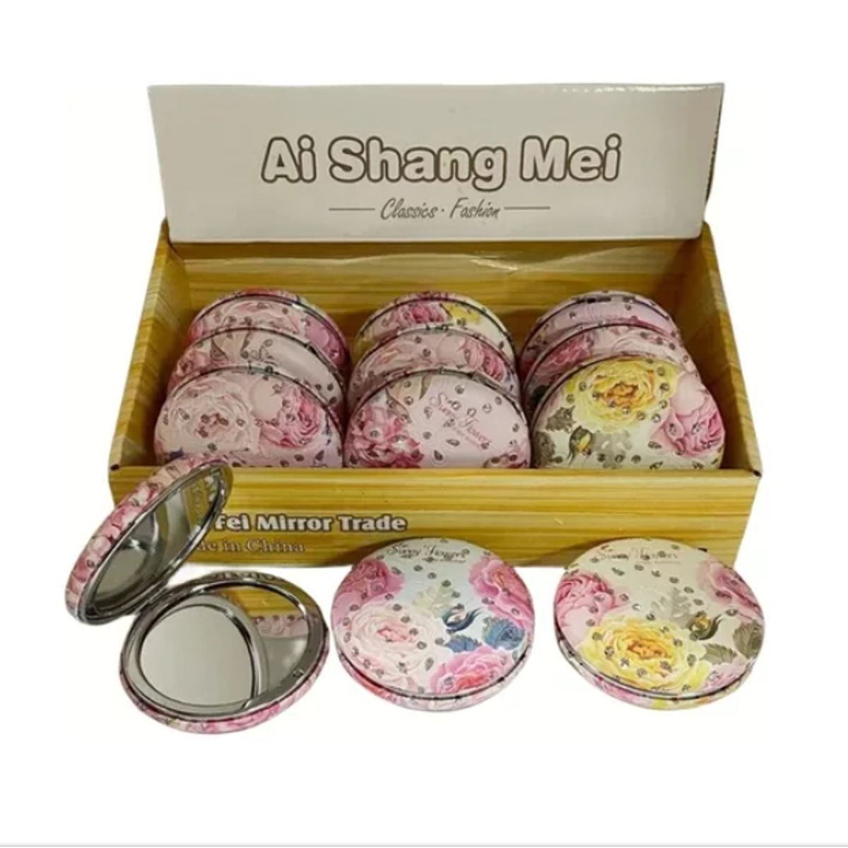 GENERICO - Pack X 12 Espejo Plegable De Cartera