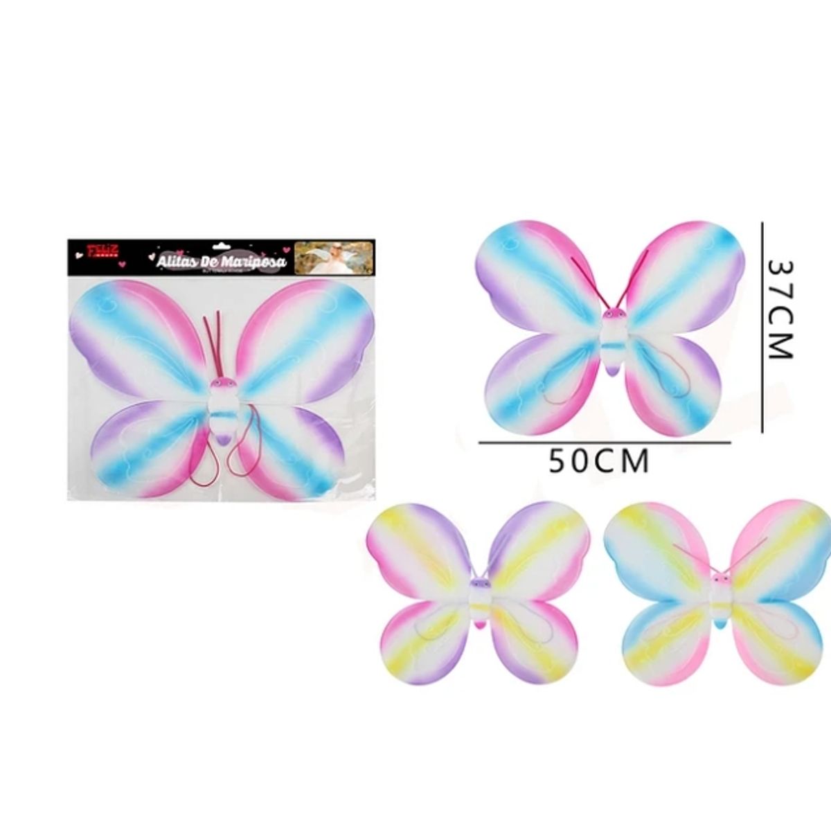 GENERICO - Alitas De Mariposa Multicolor 5037Cm