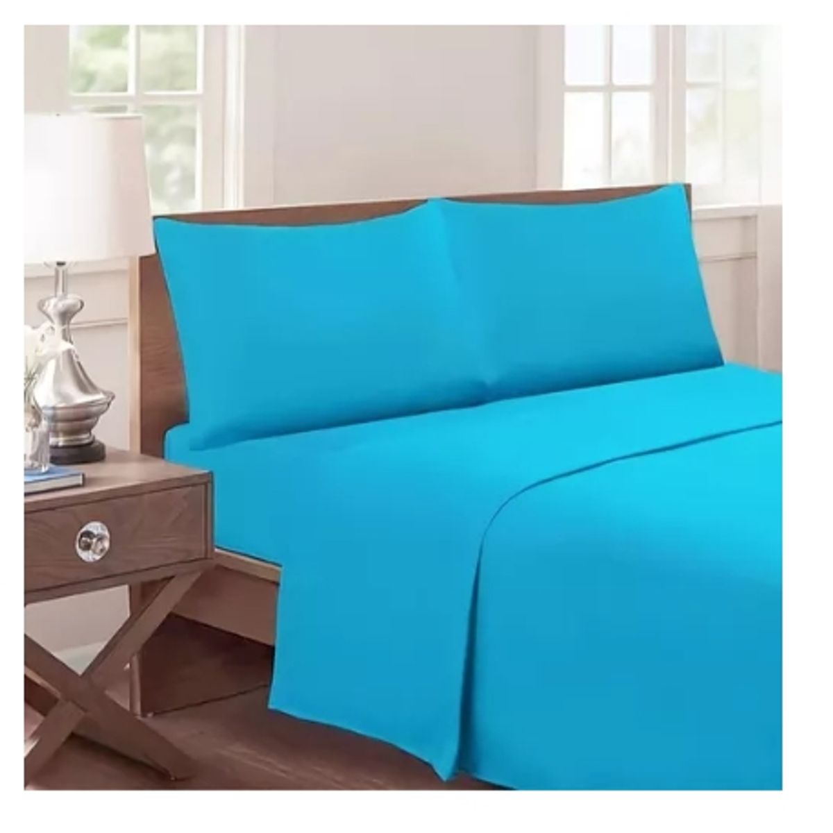 GENERICO - Set De Sabanas 144 Hilos De 2 Plazas Mas 2 Fundas Almohada