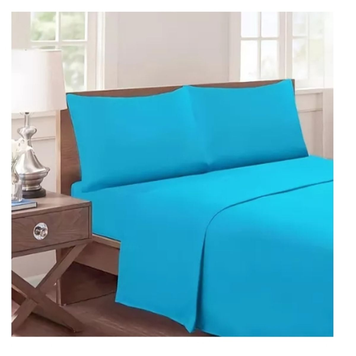 GENERICO - Set De Sabanas 144 Hilos De 2 Plazas Mas 2 Fundas Almohada